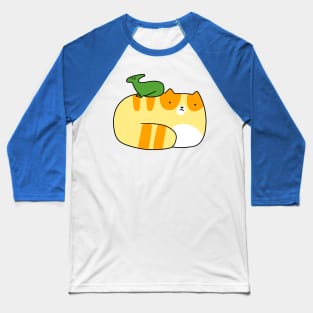 Little Hadrosaurid and Tabby Cat Baseball T-Shirt